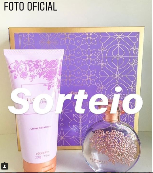 sorteio kit floratta do o boticario