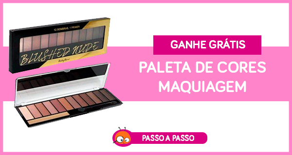 ganhe gratis paleta de cores/maquiagem