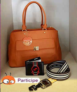 sorteio bolsa pasta +carteira e cinto