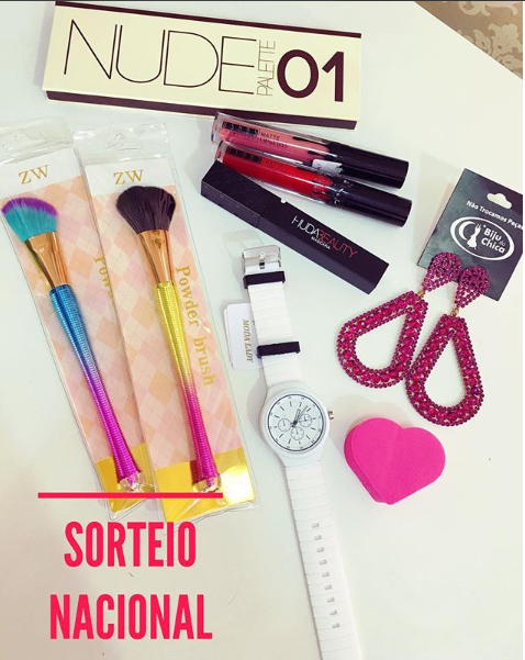 sorteio kit Maquiagem e acessórios