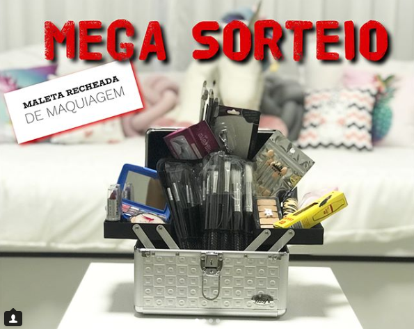 sorteio maleta de maquiagem