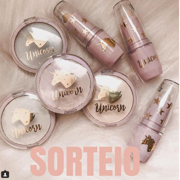 sorteio maquiagem unicorn