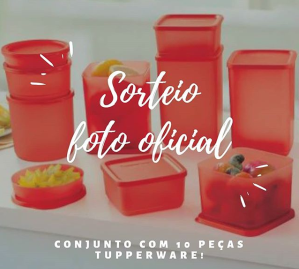 sorteio kit tupperware