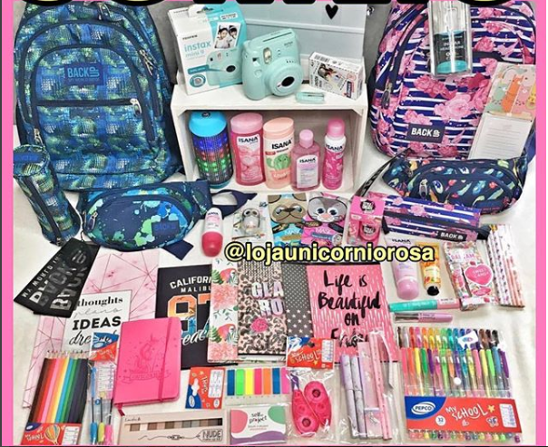 sorteio 2 Mochilas e material papelaria