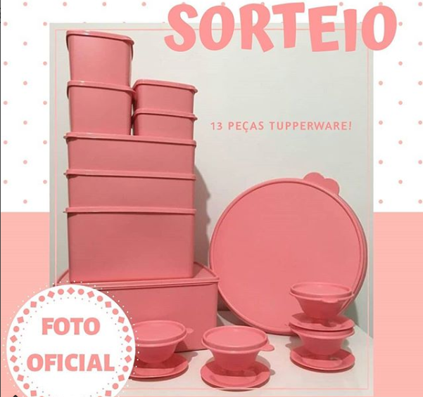 sorteio super kit tupperware