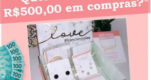 sorteio R$500 joias
