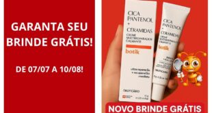 novo brinde grátis o boticário.