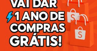 PROMOÇÃO 1 ANO DE SHOPEE GRÁTIS