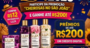 brinde grátis na promoção lux