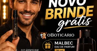 Novo brinde grátis o Boticário