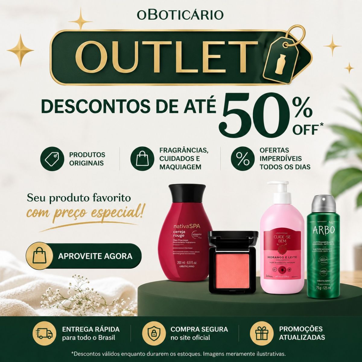 promoção outlet o boticário