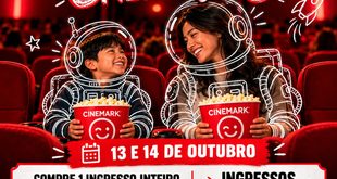 Cinemark lança promoção de Dia das Crianças com ingresso grátis nos dias 13 e 14 de outubro! Veja como aproveitar a oferta 2 por 1 e confira as regras.