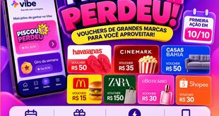 Promoção Vibe Piscou, Perdeu! tem vouchers de até R$ 150